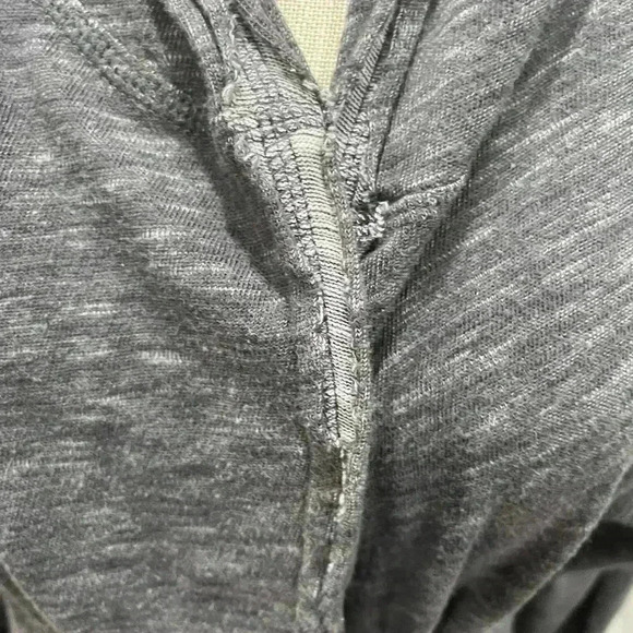 Active brand plus size belted,hooded, jacket w reverse hem - Picture 4 of 10